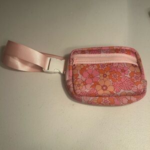 NEW Floral Pink and Orange Belt Bag